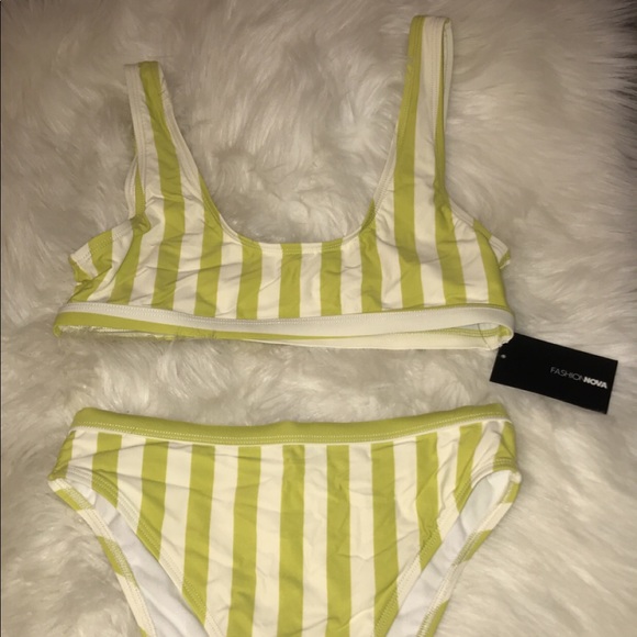 Fashion Nova Other - Fashion Nova Striped Bikini Set